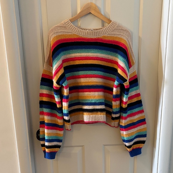 Willow & Wind Sweaters - Multicolor Striped Women's Sweater